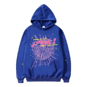 Angel Sp5der Blue Hoodie