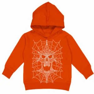 Sp5der Skull Hoodie Orange