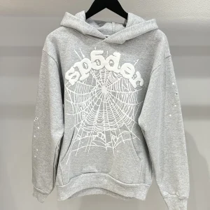 Spider Worldwide Sp5der OG Web Hoodie Heather Grey